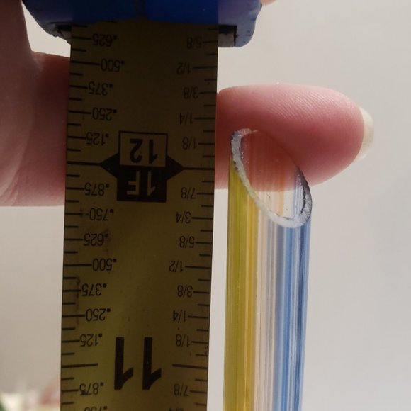 Red Blue & Yellow Swirl Hand Blown Table Decor - Picture 12 of 12